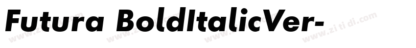 Futura BoldItalicVer字体转换